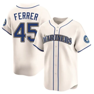 Youth Jose Ferrer Seattle Mariners Cream Limited Alternate Jersey