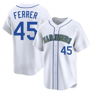Youth Jose Ferrer Seattle Mariners White Limited Throwback Cooperstown Collection Jersey