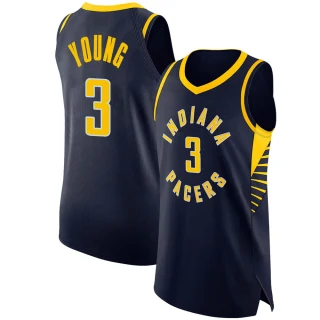 Youth Joseph Young Indiana Pacers Navy Authentic Jersey - Icon Edition
