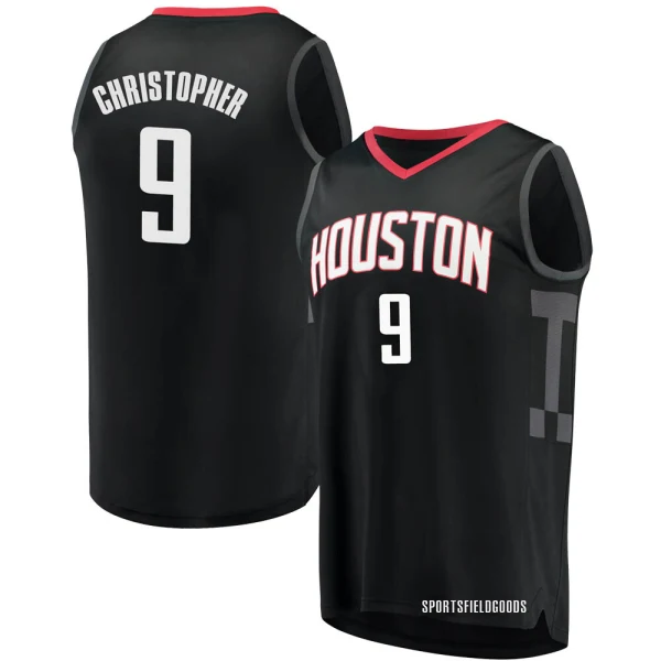 Youth Josh Christopher Houston Rockets Black Fast Break Jersey - Statement Edition
