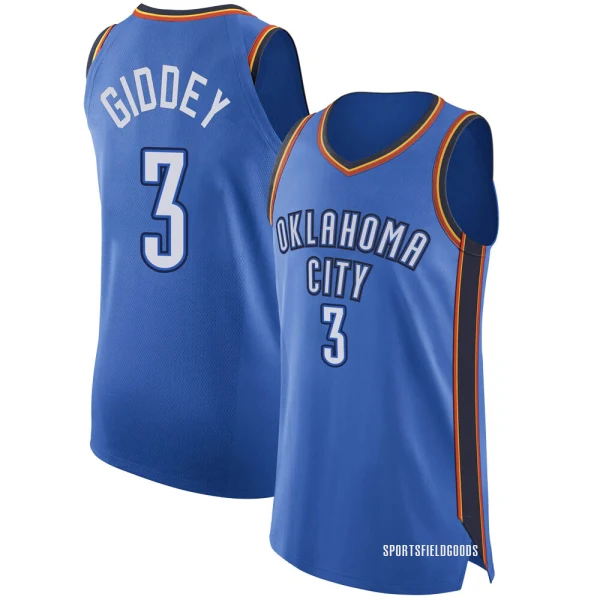 Youth Josh Giddey Oklahoma City Thunder Blue Authentic Jersey - Icon Edition