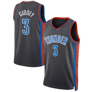 Youth Josh Giddey Oklahoma City Thunder Gray Swingman 2022/23 City Edition Jersey