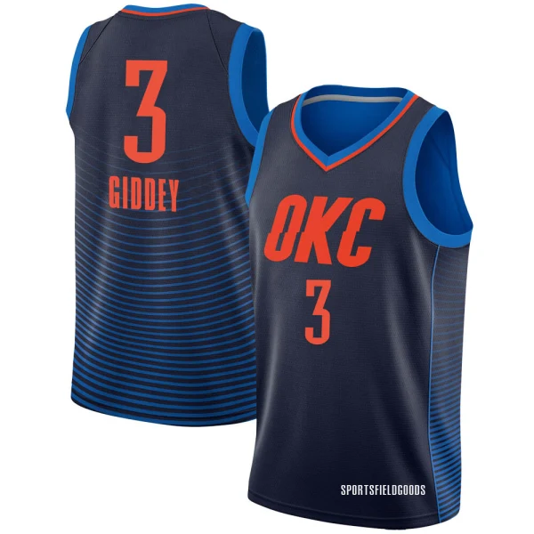 Youth Josh Giddey Oklahoma City Thunder Navy Swingman Jersey - Statement Edition