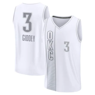 Youth Josh Giddey Oklahoma City Thunder White Fast Break 2021/22 Replica City Edition Jersey