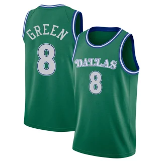 Youth Josh Green Dallas Mavericks Green Swingman 2020/21 Hardwood Classics Jersey