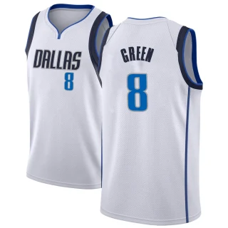 Youth Josh Green Dallas Mavericks White Swingman Jersey - Association Edition