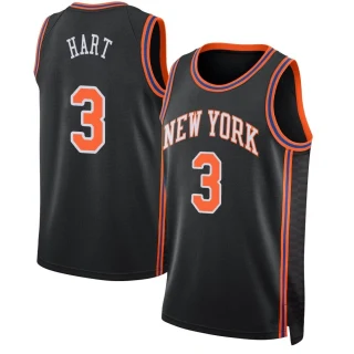 Youth Josh Hart New York Knicks Black Swingman 2021/22 Jersey - City Edition