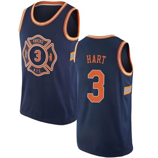 Youth Josh Hart New York Knicks Navy Blue Authentic Jersey - City Edition
