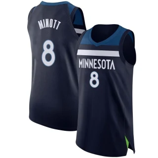 Youth Josh Minott Minnesota Timberwolves Navy Authentic Jersey - Icon Edition