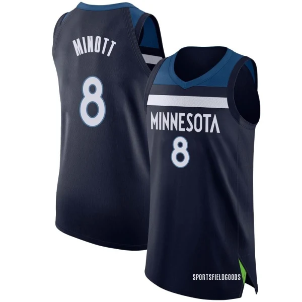Youth Josh Minott Minnesota Timberwolves Navy Authentic Jersey - Icon Edition