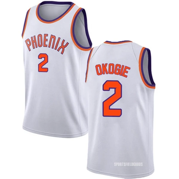 Youth Josh Okogie Phoenix Suns White Swingman Jersey - Association Edition