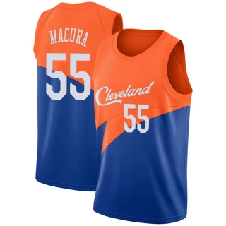 Youth J.P. Macura Cleveland Cavaliers Blue Swingman 2018/19 Jersey - City Edition