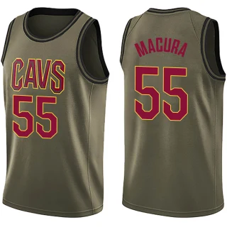Youth J.P. Macura Cleveland Cavaliers Green Swingman Salute to Service Jersey