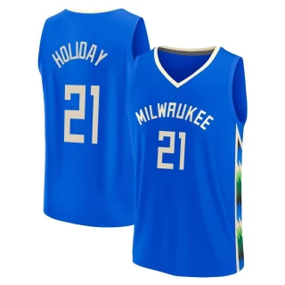 Youth Jrue Holiday Milwaukee Bucks Royal Fast Break 2022/23 City Edition Jersey
