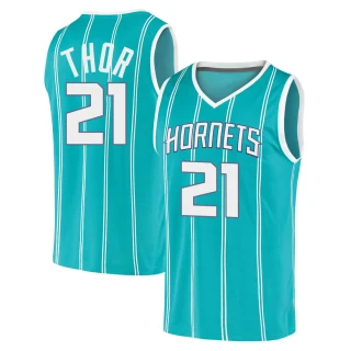 Youth JT Thor Charlotte Hornets Teal Fast Break 2020 Jersey - Icon Edition