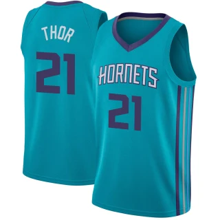 Youth JT Thor Charlotte Hornets Teal Swingman Jordan Brand Jersey - Icon Edition