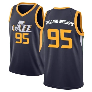 Youth Juan Toscano-Anderson Utah Jazz Navy Swingman Jersey - Icon Edition