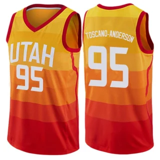 Youth Juan Toscano-Anderson Utah Jazz Orange Swingman Jersey - City Edition