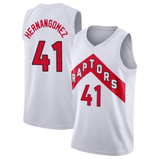 Youth Juancho Hernangomez Toronto Raptors White Swingman 2020/21 Jersey - Association Edition