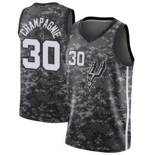 Youth Julian Champagnie San Antonio Spurs Black Swingman Jersey - City Edition
