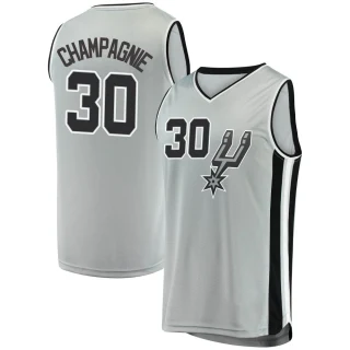 Youth Julian Champagnie San Antonio Spurs Fast Break Silver Jersey - Statement Edition