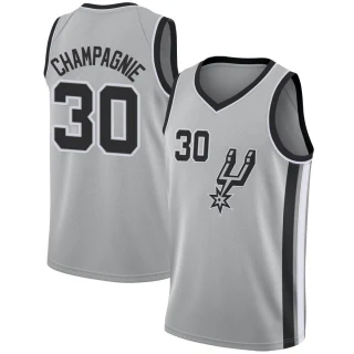 Youth Julian Champagnie San Antonio Spurs Swingman Silver Jersey - Statement Edition