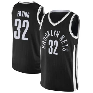 Youth Julius Erving Brooklyn Nets Black Swingman Jersey - City Edition
