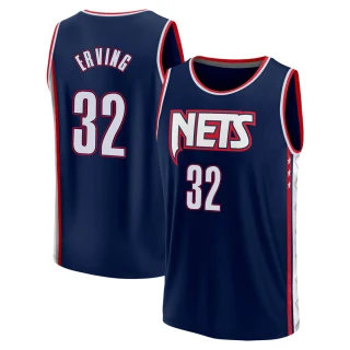 Youth Julius Erving Brooklyn Nets Navy Fast Break 2021/22 Replica City Edition Jersey