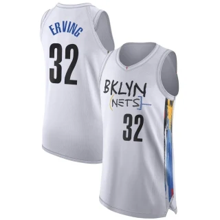 Youth Julius Erving Brooklyn Nets White Authentic 2022/23 City Edition Jersey