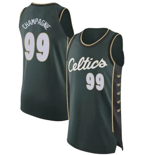 Youth Justin Champagnie Boston Celtics Green Authentic 2022/23 City Edition Jersey