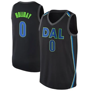Youth Justin Holiday Dallas Mavericks Black Swingman Jersey - City Edition