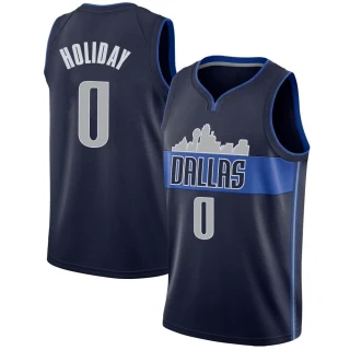 Youth Justin Holiday Dallas Mavericks Navy Swingman Jersey - Statement Edition