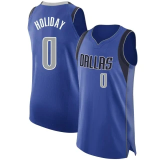Youth Justin Holiday Dallas Mavericks Royal Authentic 2020/21 Jersey - Icon Edition