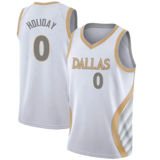 Youth Justin Holiday Dallas Mavericks White Swingman 2020/21 Jersey - City Edition