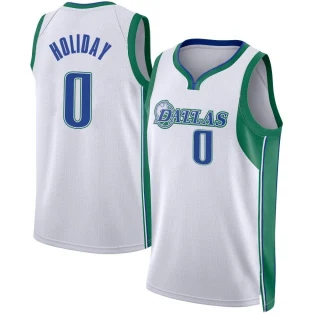 Youth Justin Holiday Dallas Mavericks White Swingman 2021/22 City Edition Jersey