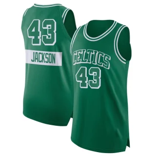 Youth Justin Jackson Boston Celtics Green Authentic Kelly 2021/22 City Edition Jersey