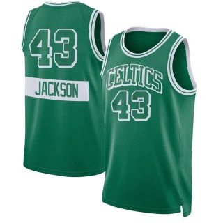 Youth Justin Jackson Boston Celtics Green Swingman Kelly 2021/22 City Edition Jersey