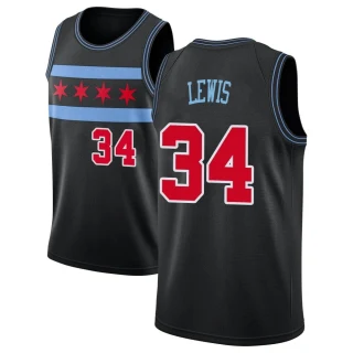Youth Justin Lewis Chicago Bulls Black Swingman 2018/19 Jersey - City Edition