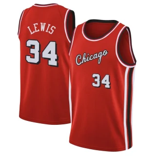 Youth Justin Lewis Chicago Bulls Red Swingman 2021/22 City Edition Jersey