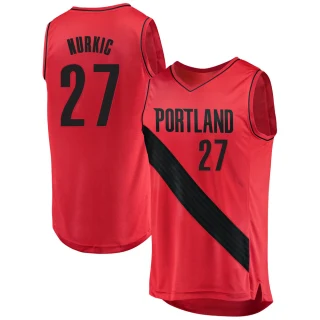 Youth Jusuf Nurkic Portland Trail Blazers Red Fast Break Jersey - Statement Edition