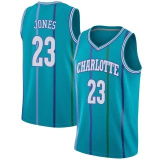 Youth Kai Jones Charlotte Hornets Aqua Swingman Jordan Brand Hardwood Classics Jersey