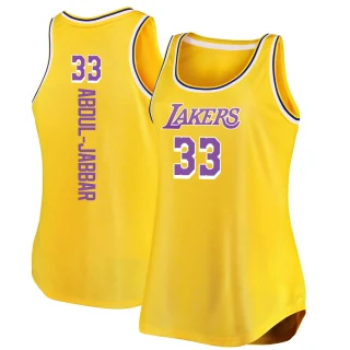 Youth Kareem Abdul-Jabbar Los Angeles Lakers Gold Authentic 2020/21 Jersey - Icon Edition