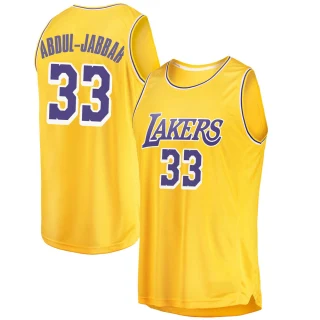 Youth Kareem Abdul-Jabbar Los Angeles Lakers Gold Swingman 2018/19 Jersey - Icon Edition