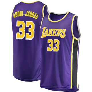 Youth Kareem Abdul-Jabbar Los Angeles Lakers Purple Swingman 2018/19 Jersey - Statement Edition