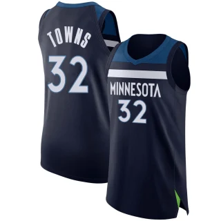 Youth Karl-Anthony Towns Minnesota Timberwolves Navy Authentic Jersey - Icon Edition