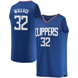 Youth Keaton Wallace Los Angeles Clippers Royal Fast Break Jersey - Icon Edition