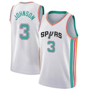 Youth Keldon Johnson San Antonio Spurs White Swingman 2021/22 City Edition Jersey