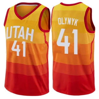 Youth Kelly Olynyk Utah Jazz Orange Swingman Jersey - City Edition