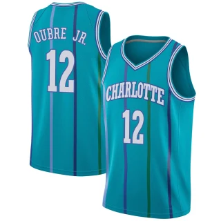 Youth Kelly Oubre Jr. Charlotte Hornets Aqua Swingman Jordan Brand Hardwood Classics Jersey
