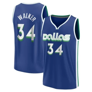 Youth Kemba Walker Dallas Mavericks Blue Fast Break 2022/23 City Edition Jersey